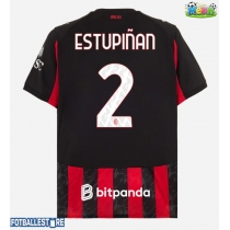 AC Milan Pervis Estupinan #2 Hjemmedrakt 2025-26 Kortermet